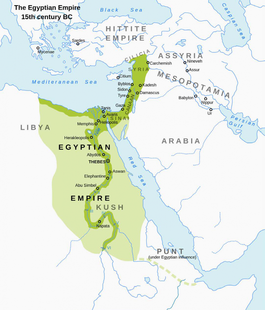 Egypt during its Imperialistic New Kingdom, c. 1400 BCE