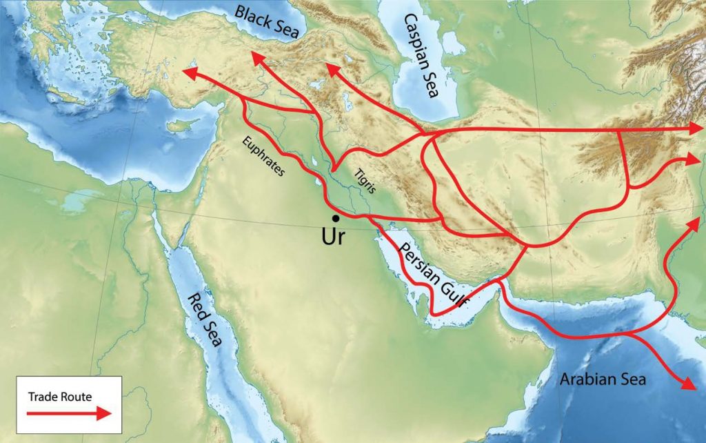 Trade Routes in Early Mesopotamia