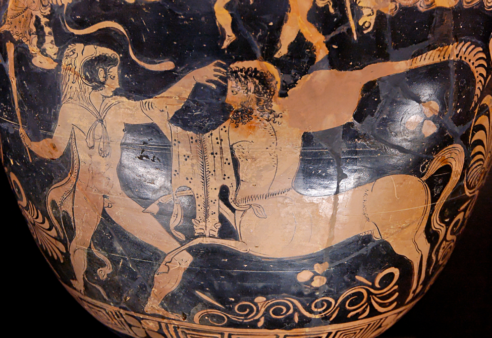 Heracles fighting the centaur Nessus