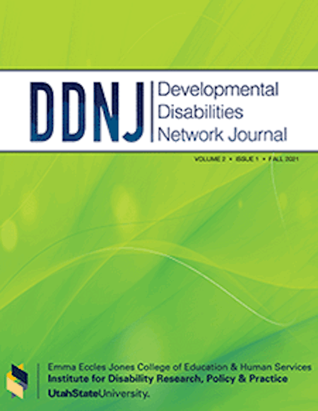 Cover image for Developmental Disabilities Network Journal, Volume 2, Issue 1