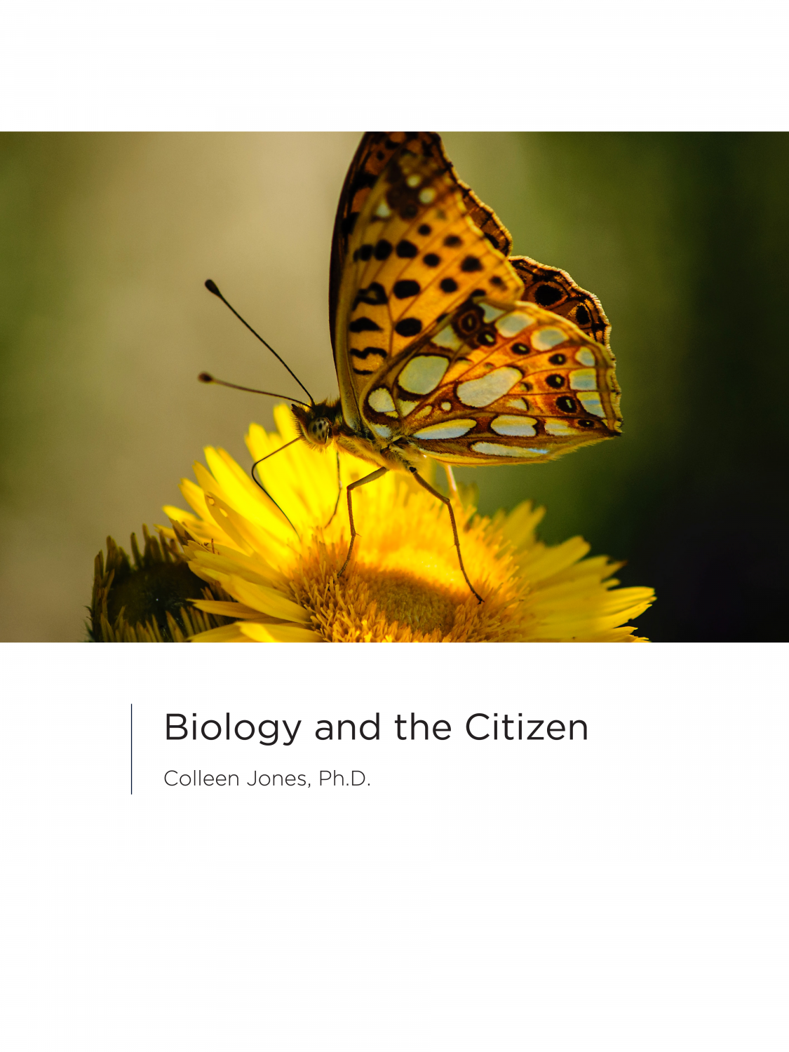 Cover image for Biology and the Citizen (2023)