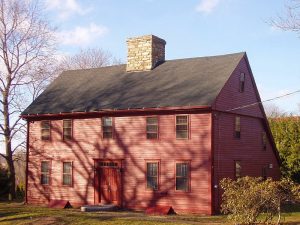 Saltbox style house