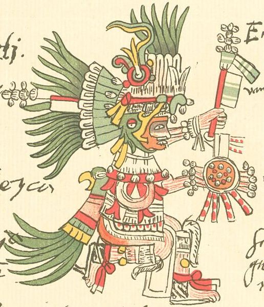 Huitzilopochtl, Aztec god of the sun