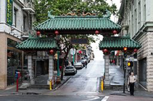 Many U.S. cities abound in ethnic neighborhoods. Depicted here: Dragon Gate to Chinatown, San Francisco