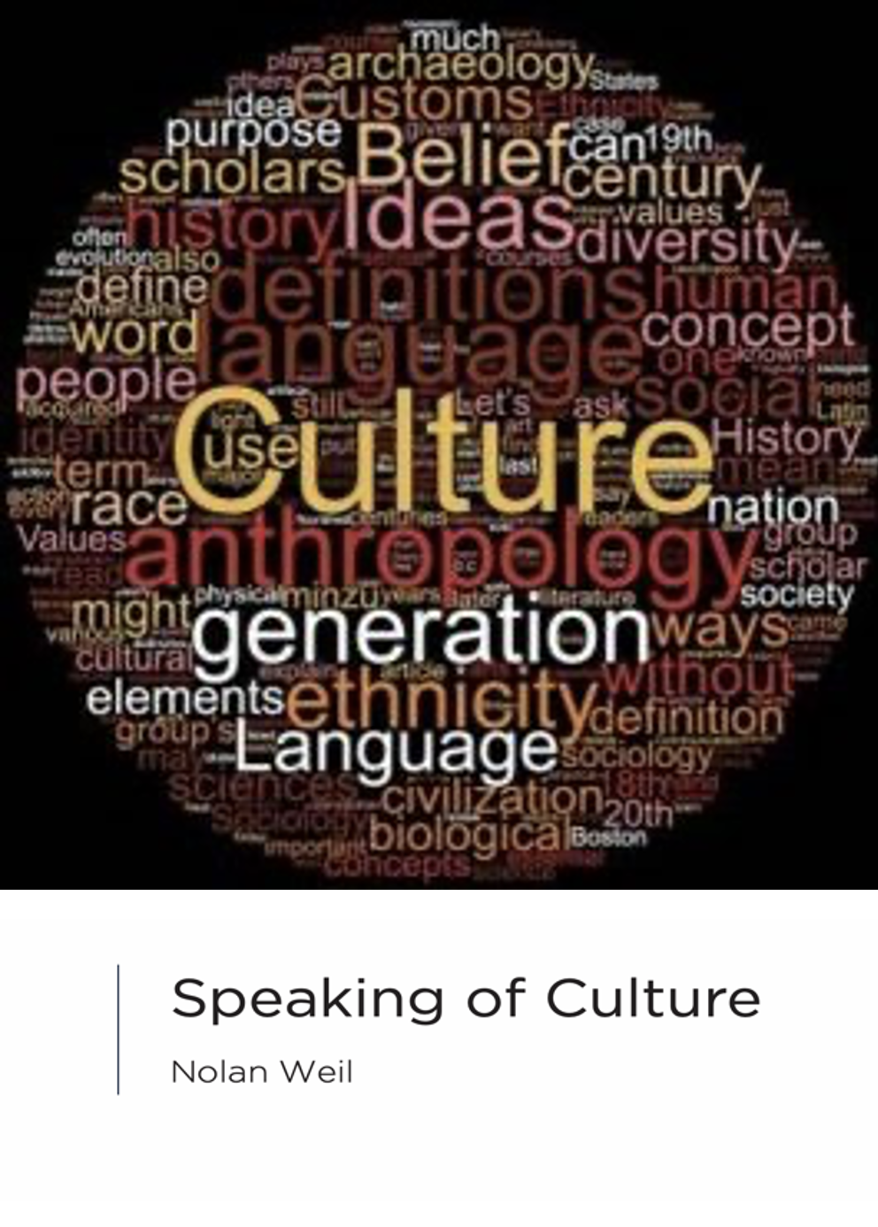 Cover image for Speaking of Culture
