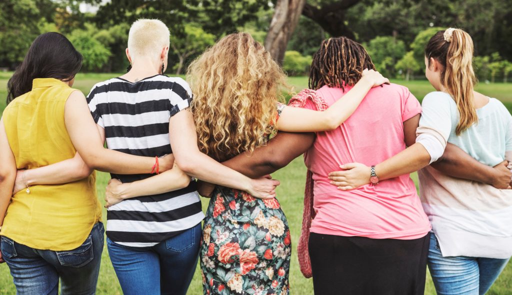 A group of friends having fun together.