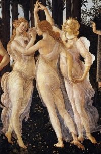 Detail of Primavera, Female Virtues