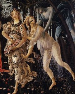 Detail of Primavera, Three Figures