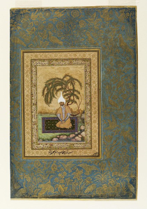 Sahifa Banu, Portrait of Shah Tahmasp, early 17th century. Pigment on paper, 6 x 3 2.3”