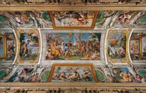 Annibale Carracci, Loves of the Gods, ceiling frescoes in the gallery, Palazzo Farnese, Rome, 1597-1601.