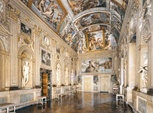 Farnese Gallery in the Palazzo Farnese, Rome, with ceiling frescoes by Annibale Carracci