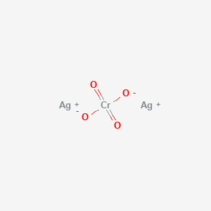 Chemical structure of silver chromate.