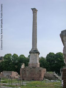 Photograph of a monument in Rome, Italy.