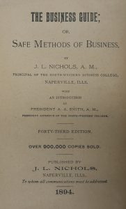 Book title page of The Business Guide; or Safe Methods of Business