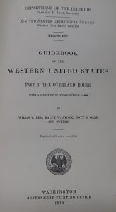Title page of the Guidebook of the Western United States