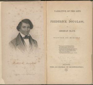 Title page for Narrative of the Life of Frederick Douglass: An American Slave