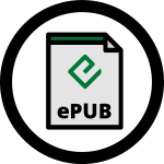 ePUB icon dhows file with ePub logo that looks like lower case "e"