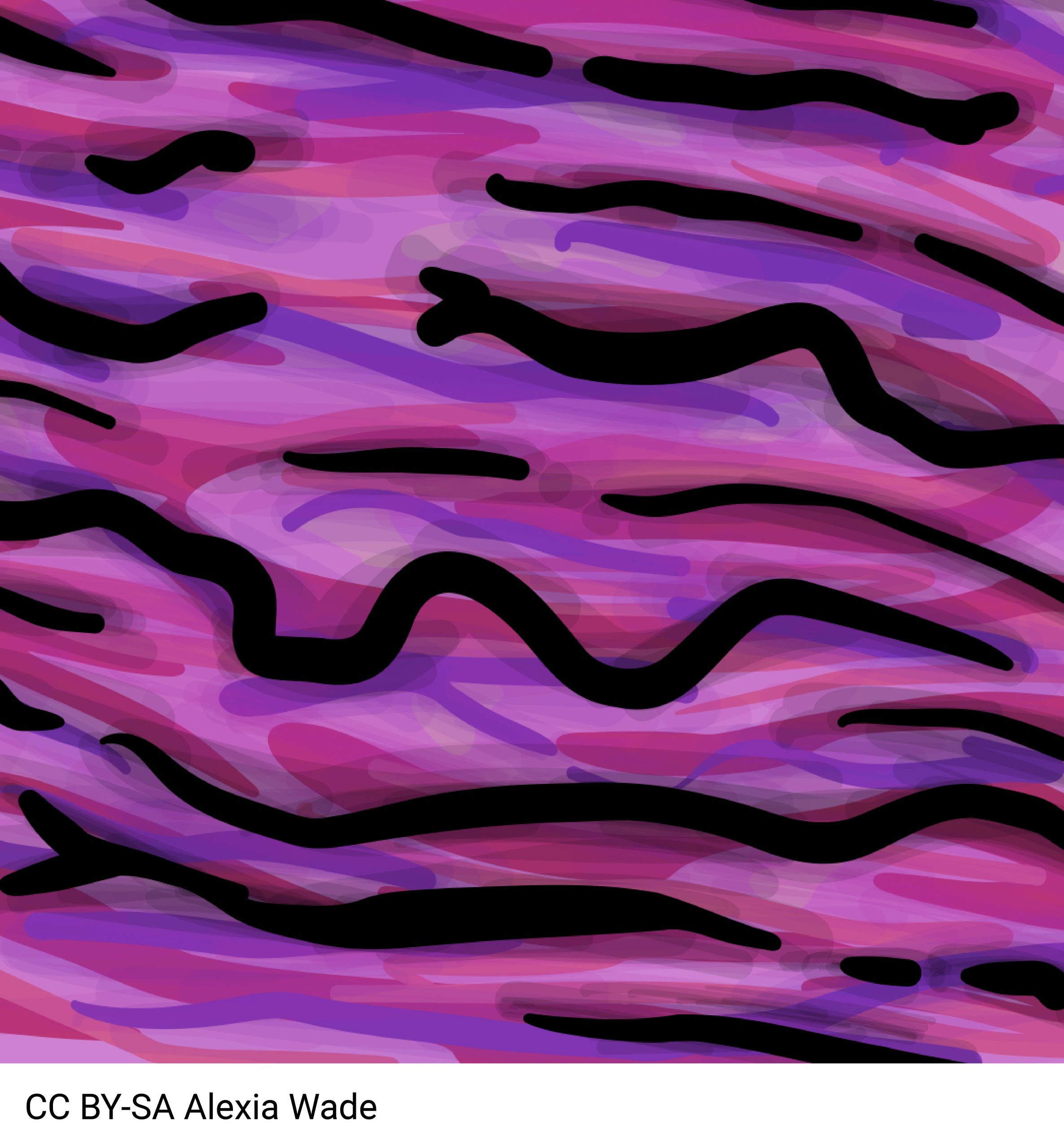 Diagram of elastin fibers