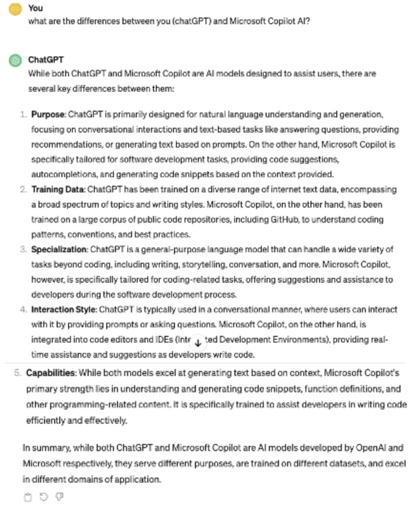 Figure E: AI differences - ChatGPT