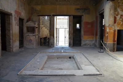 Atrium of a house in Pompeii.