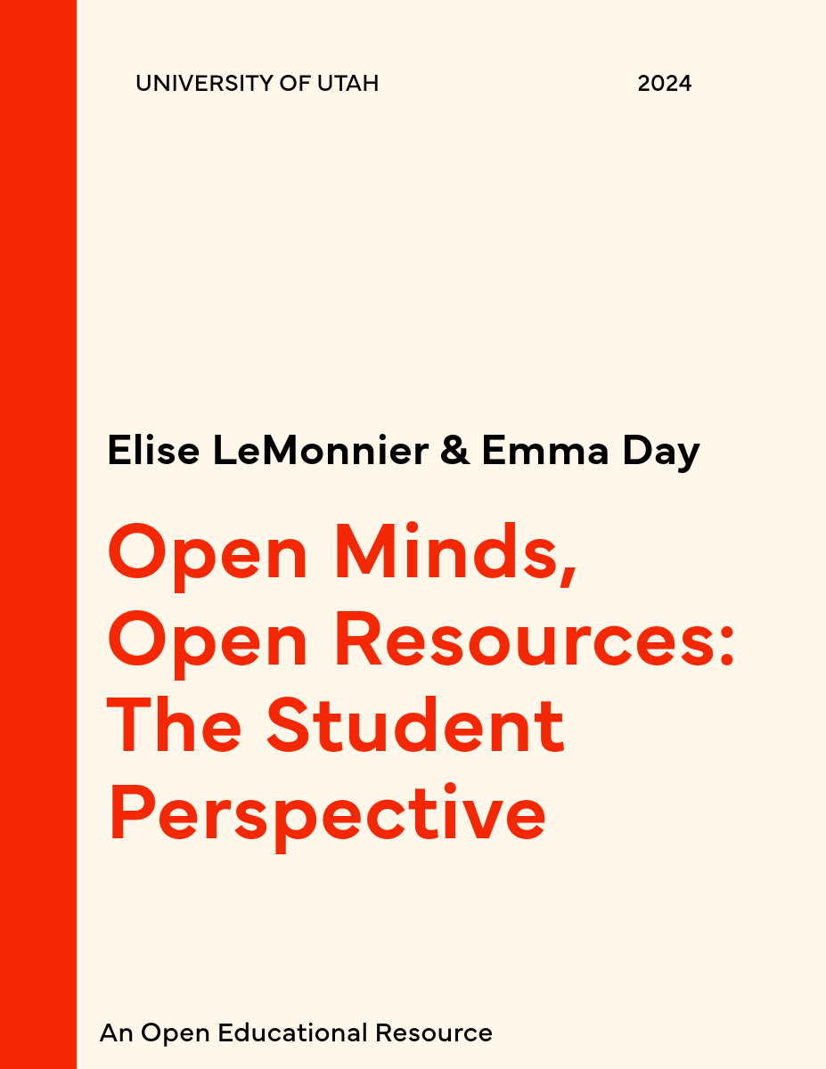 Cover image for Open Minds, Open Resources: The Student Perspective
