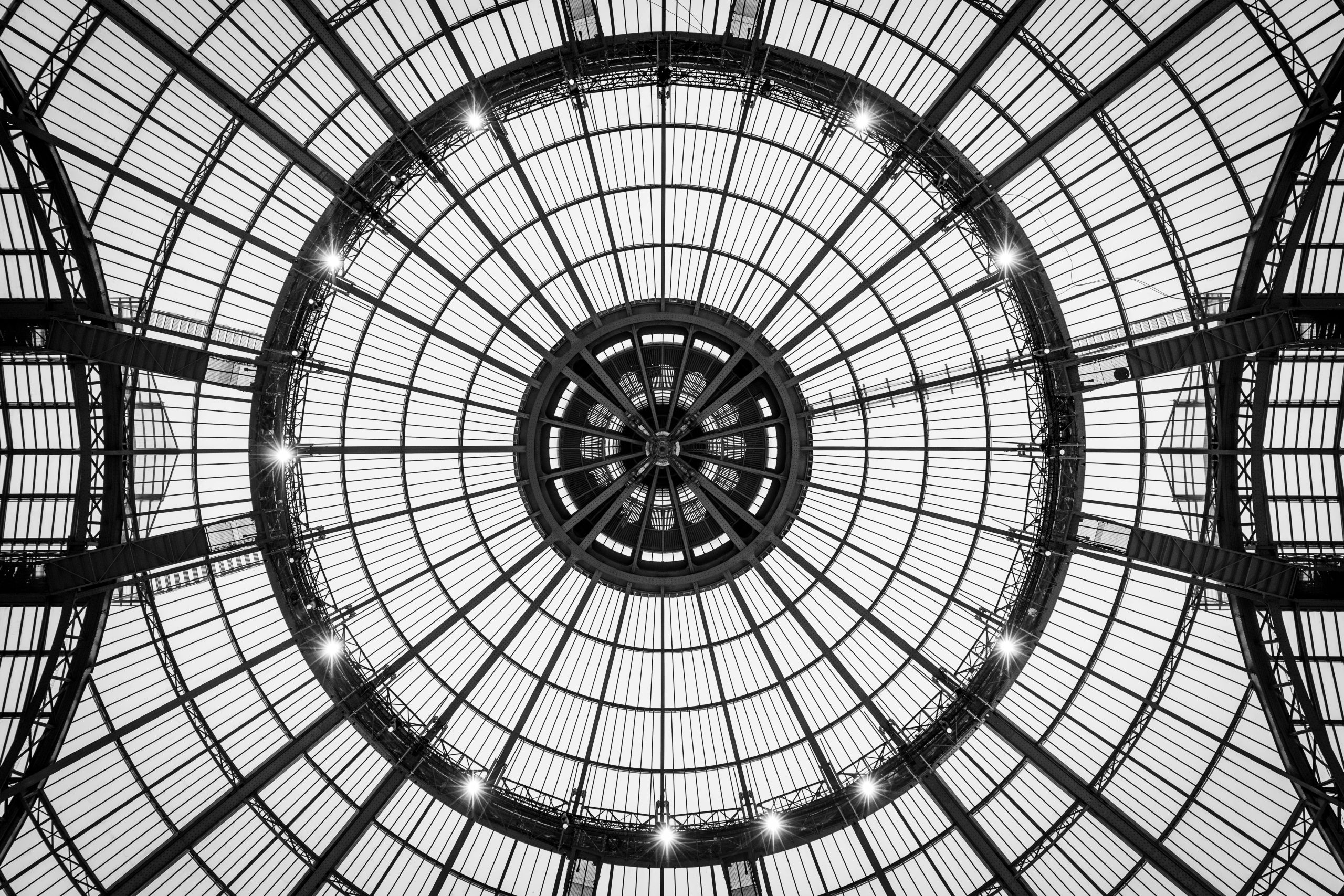 Black and White Dome Architecture