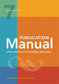 APA style manual cover.