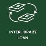 Interlibrary loan button which is on the library homepage