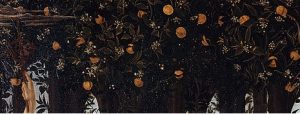 Detail of Primavera, Grove of Orange Trees