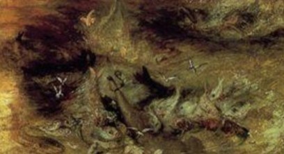Detail of Joseph Mallord William Turner, The Slave Ship, 1840.