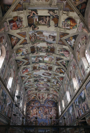 Michelangelo, Ceiling of the Sistine Chapel, 1508–12, fresco (Vatican City, Rome)