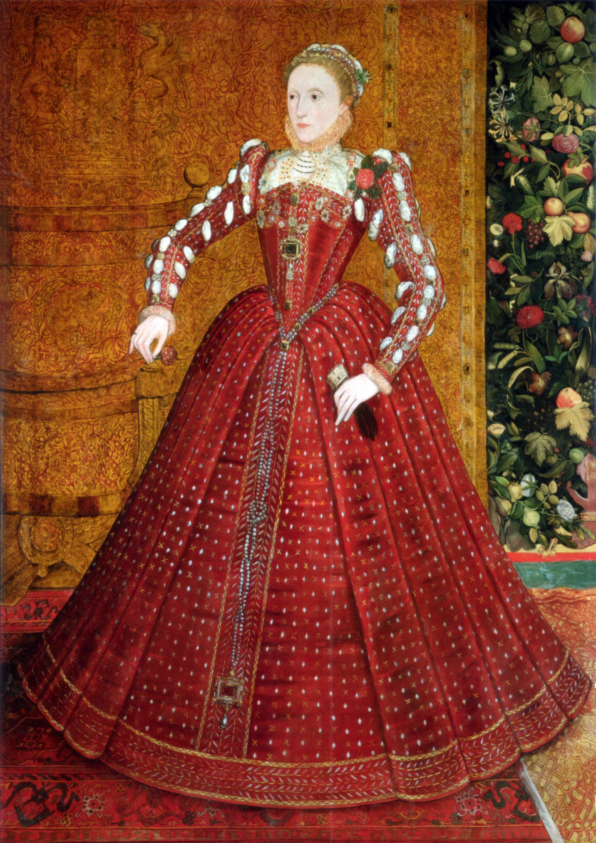 Steven van Herwijk (attributed), The Hampden Portrait, c.1563, oil on panel, 196 x 140 cm (private collection, previously with Philip Mould)
