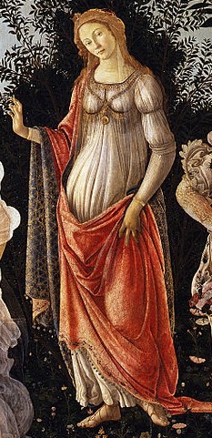 Detail of Primavera, Venus