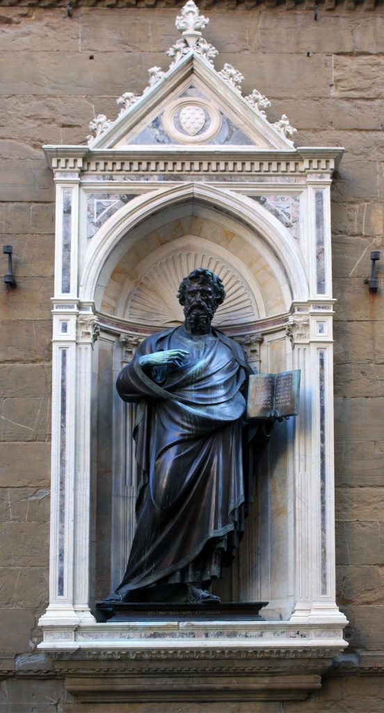 Lorenzo Ghiberti, St. Matthew, bronze, completed c. 1423, h. 254 cm, Orsanmichele, Florence (photo: Dan Philpott, CC BY 2.0)
