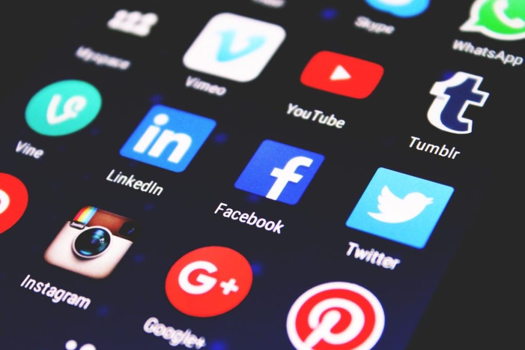 Photo of social media applications on a digital device