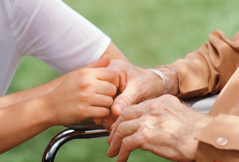 Picture of showing compassion with touch