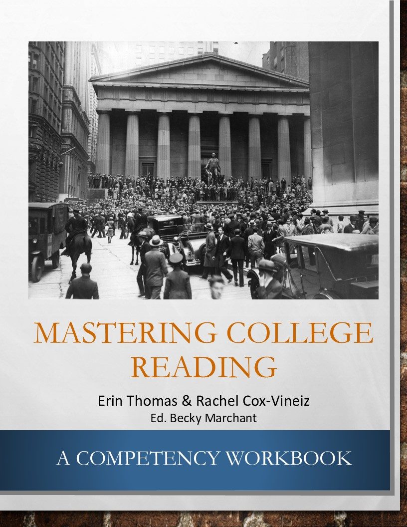Cover image for Mastering College Reading: A Competency Workbook